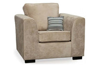 Nancy Beige Fabric Armchair - Furniture Instore