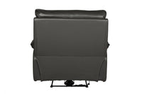Turin Genuine Leather Grey Electric Power Recliner Armchair - Furniture Instore