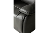Turin Genuine Leather Grey Electric Power Recliner Armchair - Furniture Instore