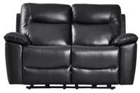 Amarien Genuine Leather Black Electric Power Recliner 2 Seater - Furniture Instore