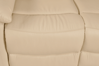 Amarien Genuine Leather Cream Electric Power Recliner 3 Seater - Furniture Instore