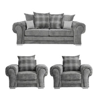 Valerie Cream Leather Modern 3+1+1 Seater Sofa Set - Furniture Instore