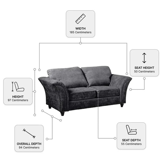 canterbury-grey-fabric-2-1-1-seater-sofa-set-2-seater-measurement-diagram