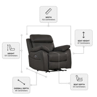 Dandrea Genuine Leather Grey Electric