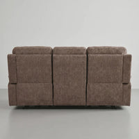 Foster Brown Fabric Electric Recliner