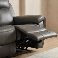 Annecy Genuine Leather Grey Electric Power Recliner 2 Seater - view 4 - Furniture Instore