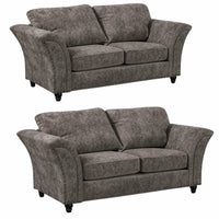 Canterbury Truffle Fabric 2+2 Seater Sofa Set - Furniture Instore