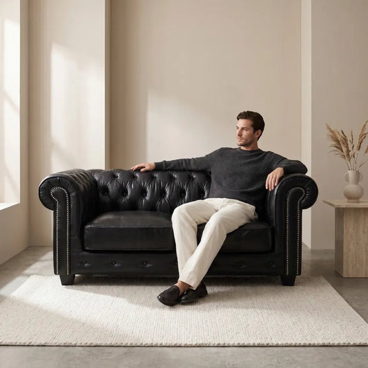 black-buttoned-leather-chesterfield-2-seater-sofa