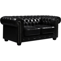 luxury-black-antique-chesterfield-leather-sofa-2-seater