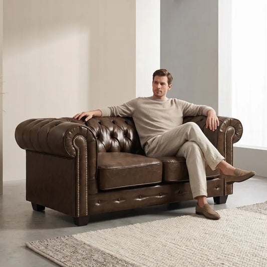 brown-buttoned-leather-chesterfield-2-seater-sofa