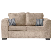 Nancy beige 2-seater sofa with plush cushions and modern design, front-facing on a clean white