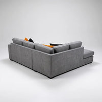 Orka Sofa Grey Fabric Left Hand Corner Sofa - LHC - Furniture Instore