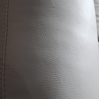 Outlet Renato Genuine Leather Light Grey Electric Power Recliner 2 Seater Sofa - Furniture Instore