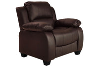 Outlet Valerie Brown Leather Armchair - Furniture Instore