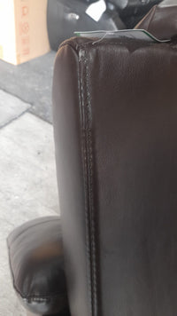 Outlet Valerie Brown Leather Armchair - Furniture Instore