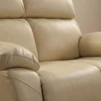 Renato Genuine Leather Cream Electric Power Recliner 2 Seater - view 4 - Furniture Instore