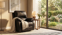 roma-brown-leather-manual-recliner-armchair