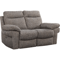 Gray reclining sofa on a white background