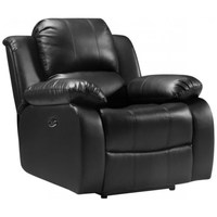 Valencia Black Leather Electric Recliner Chair - Furniture Instore