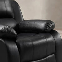 Valencia Black Leather Electric Recliner Chair - view 4 - Furniture Instore