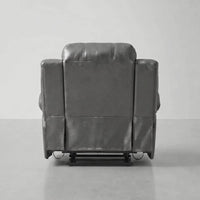 Valencia Grey Leather Manual Recliner Armchair - view 6 - Furniture Instore