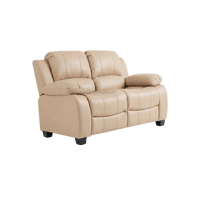 Valerie Cream Leather 2 Seater Sofa - Furniture Instore