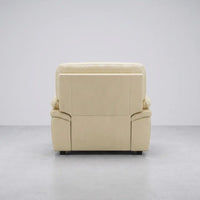 Verona Cream Leather Armchair - Furniture Instore