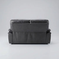 Verona Grey Leather 2 Seater Sofa - Furniture Instore