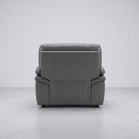 Verona Grey Leather Armchair - Furniture Instore