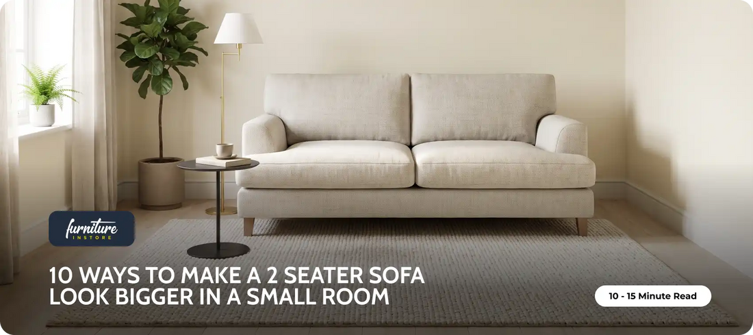 10 Ways to Make a 2 Seater Sofa Look Bigger in a Small Room