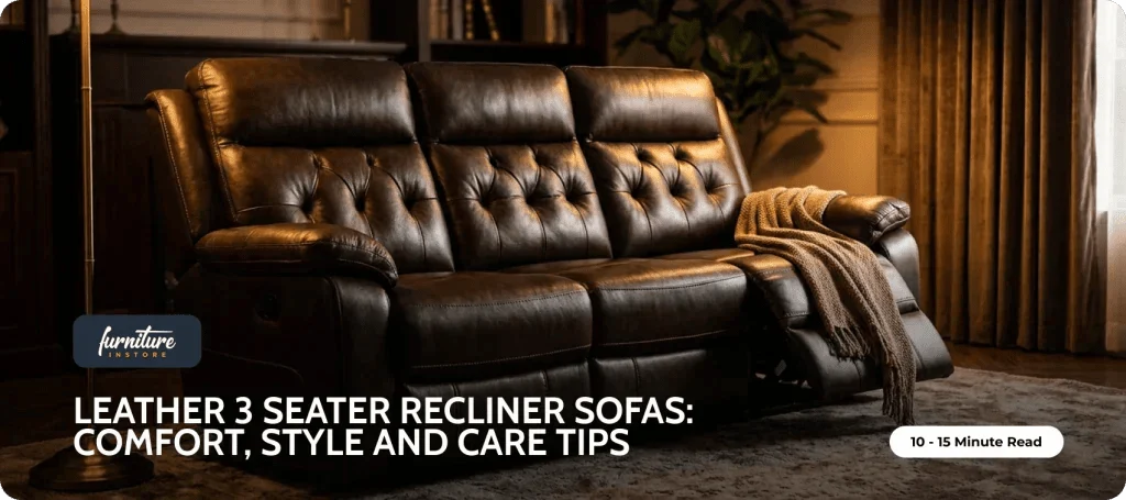 Leather 3 Seater Recliner Sofas | Comfort & Care Guide UK