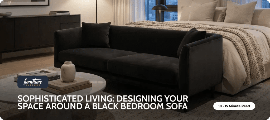 Sophisticated Living: Designing Your Space Around a Black Bedroom Sofa - Furniture Instore