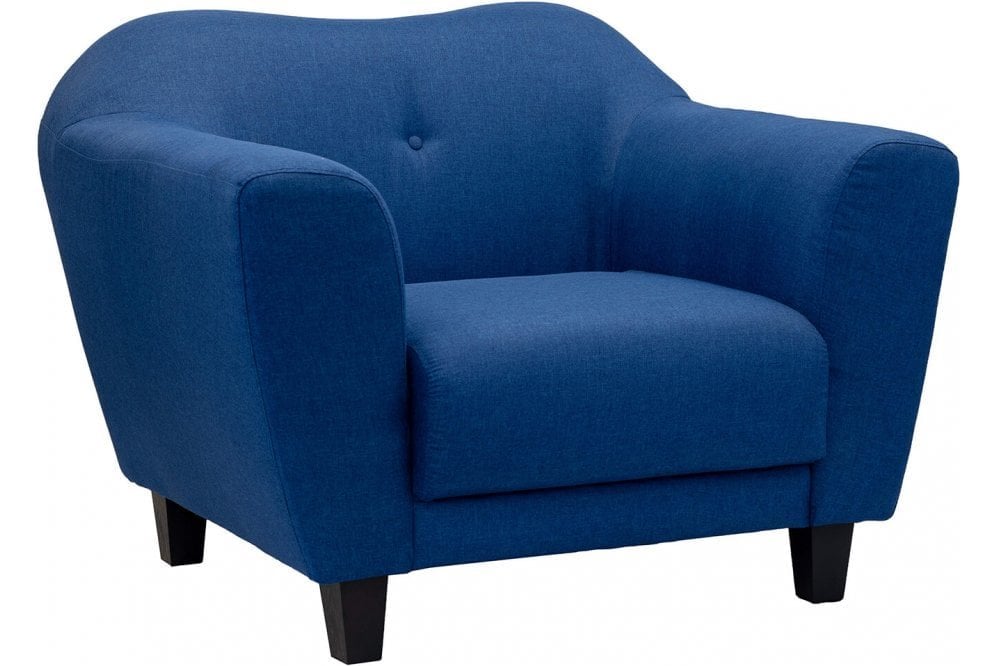 Alex Blue Fabric Armchair - Furniture Instore