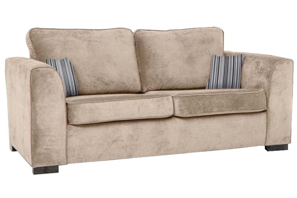 Nancy Beige Fabric 3 Seater Sofa - Furniture Instore