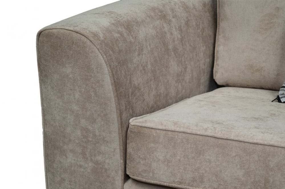 Nancy Beige Fabric 3 Seater Sofa - Furniture Instore