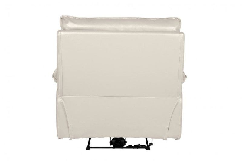 Turin Genuine Leather Chalk Electric Power Recliner Armchair - Furniture Instore