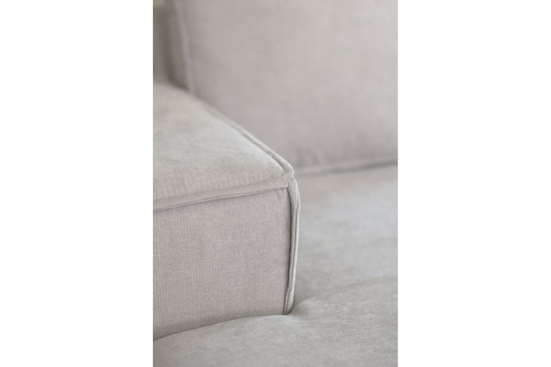 Brixton Cream Fabric U Shape Corner Bed With Storage - view 5 - Furniture Instore