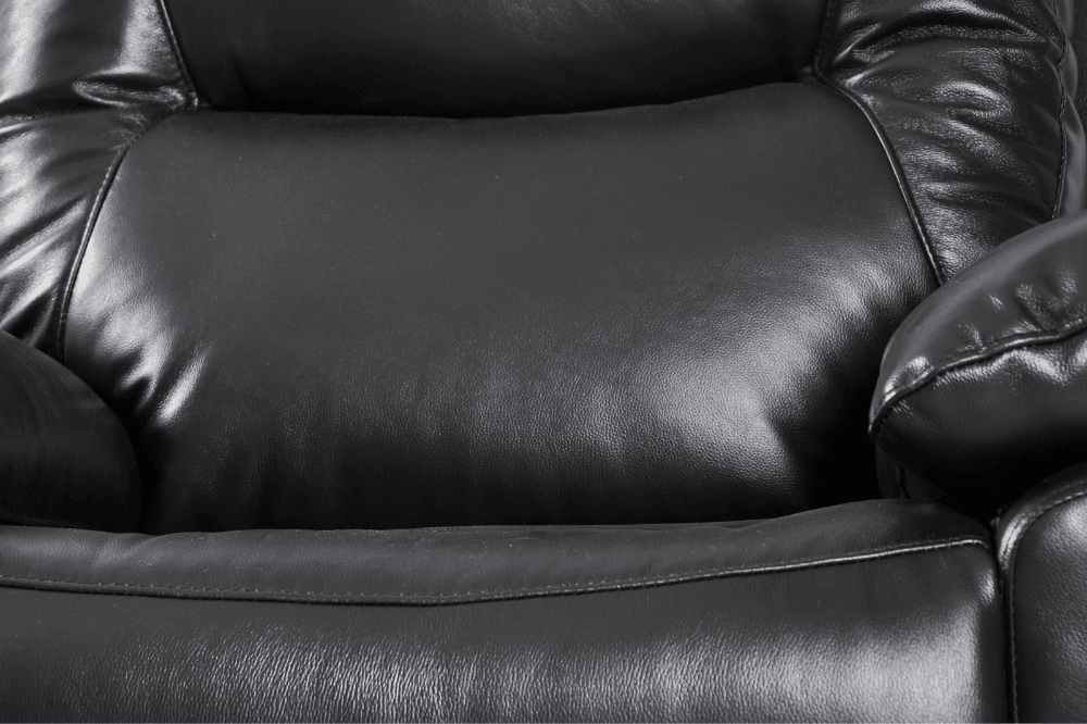 Amarien Genuine Leather Black Electric Power Recliner 2 Seater - Furniture Instore