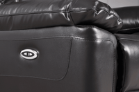 Amarien Genuine Leather Black Electric Power Recliner 2 Seater - Furniture Instore