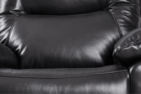 Amarien Genuine Leather Black Electric Power Recliner 3 Seater - Furniture Instore