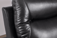 Amarien Genuine Leather Black Electric Power Recliner 3 Seater - Furniture Instore