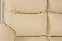 Amarien Genuine Leather Cream Electric Power Recliner 2 Seater - Furniture Instore