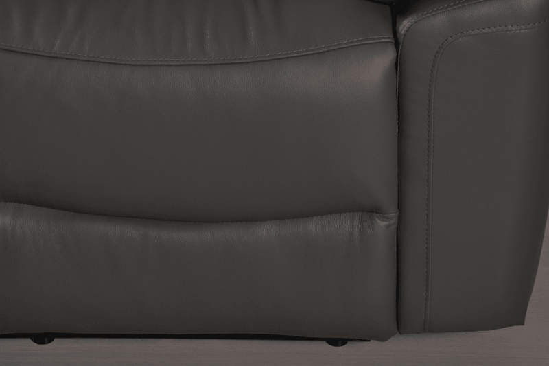 Amarien Genuine Leather Grey Electric Power Recliner 2 Seater - Furniture Instore