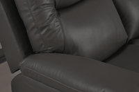 Amarien Genuine Leather Grey Electric Power Recliner 2 Seater - Furniture Instore