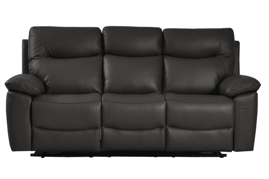 Amarien Genuine Leather Grey Electric Power Recliner 3 Seater - Furniture Instore