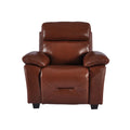 Rivello Genuine Leather Tan Armchair