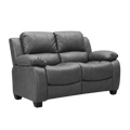 Valerie Grey Leather 2 Seater Sofa