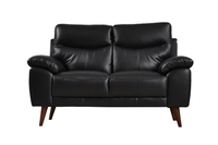 Vantage Genuine Leather Black 3+2+1 Seater Sofa Set - Furniture Instore