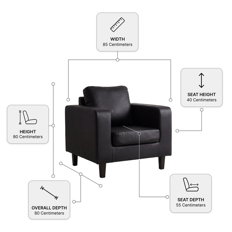 box-black-faux-leather-armchair