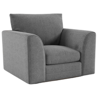 Byron Grey Fabric Armchair
